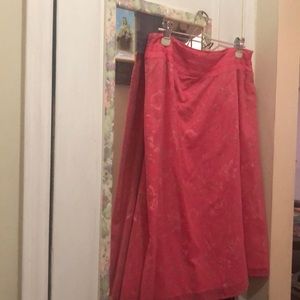 Fully Lined Fit Flare Skirt